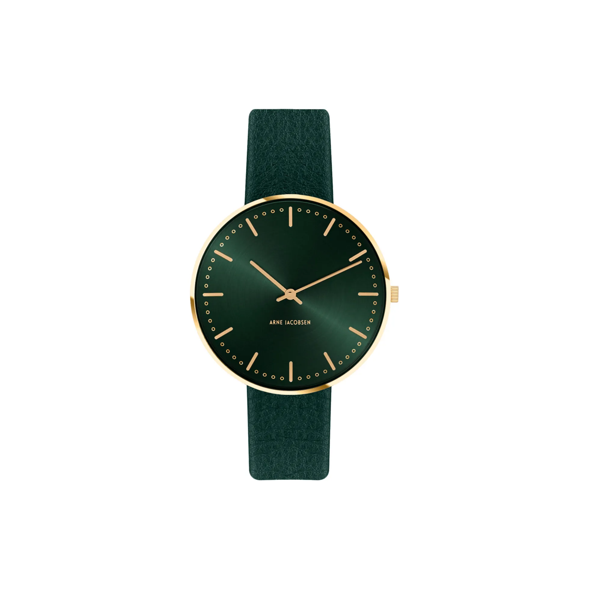 City Hall Evergreen armbåndsur, green/gold/green