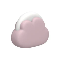 Cloudy natlampe, dusty rose