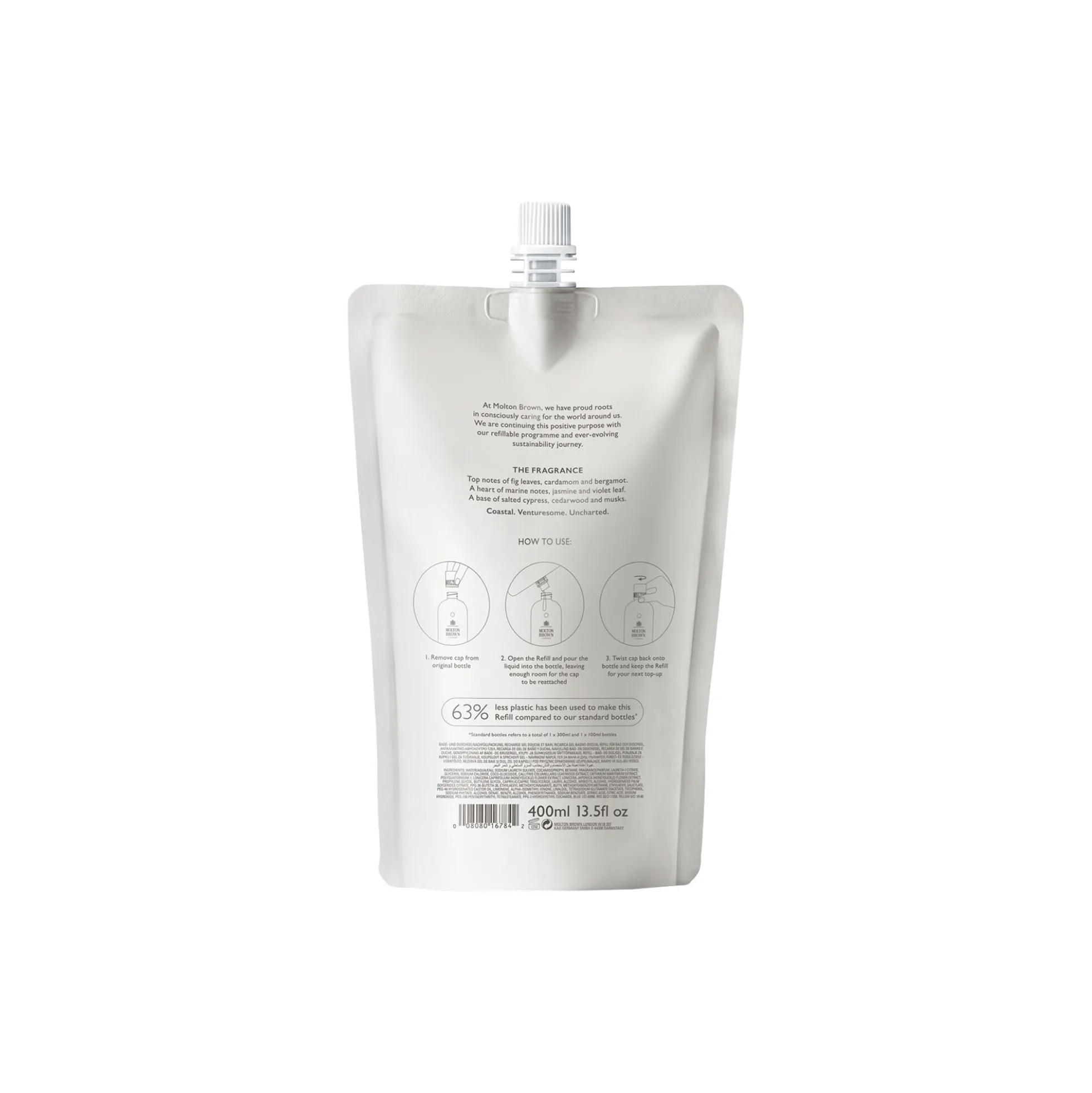 Coastal Cypress & Sea Fennel Bath & Shower Gel Refill