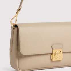 COCCINELLE C-ME LOCK, sandshell