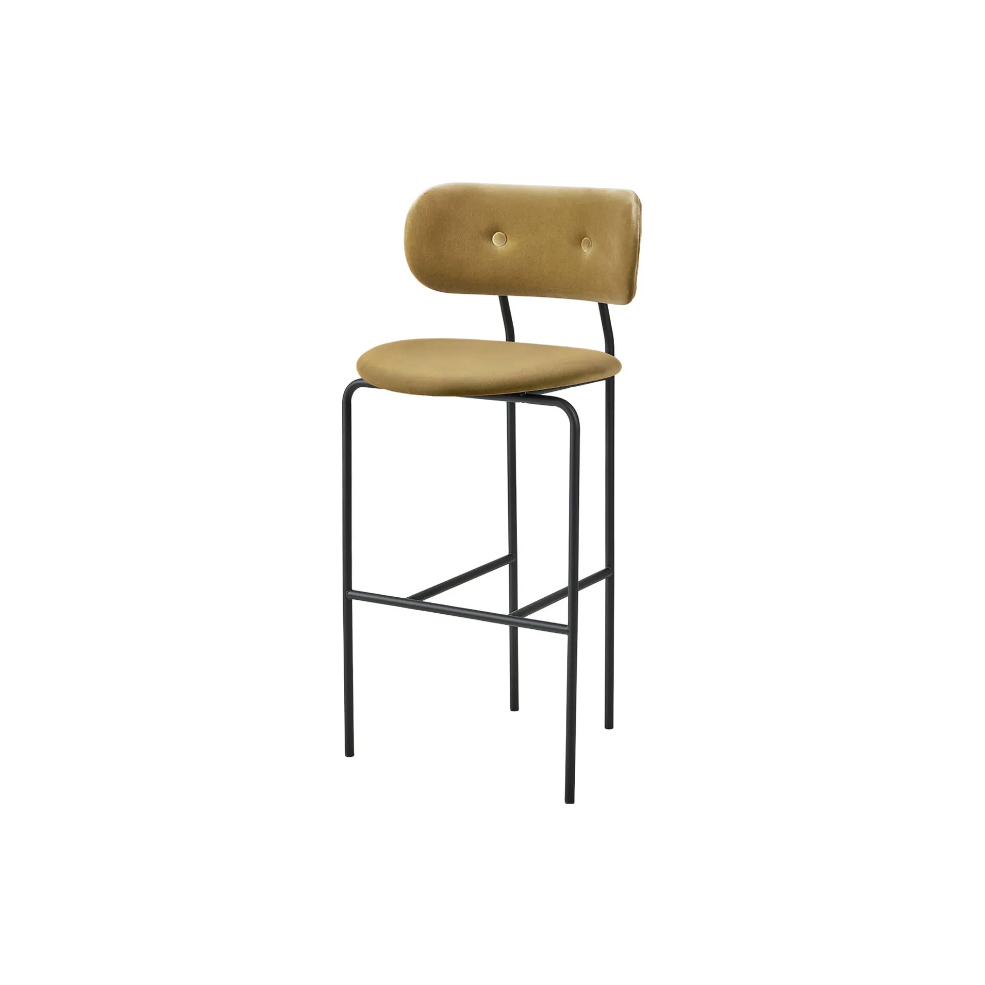 Coco Bar Chair, Velvet 294/black matt