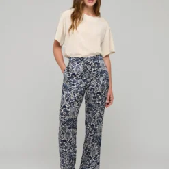 CocoDEA Trousers Straight Leg, dentelle midnight