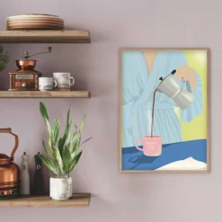COFFEE FIRST, PEOPLE LATER plakat