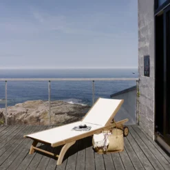 Columbus Sunbed, white