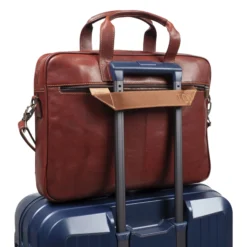 1 Compartment Laptop Bag, dark brown