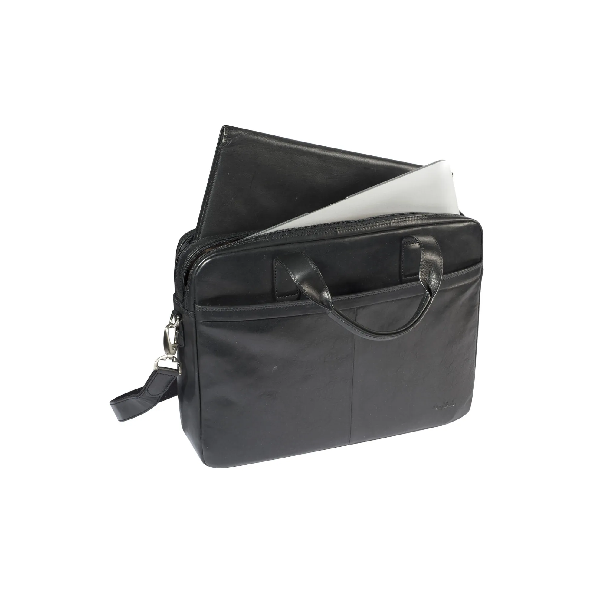 2 Compartment Laptop Briefcase, black