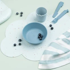 Confetti silikone dækkeserviet , blue