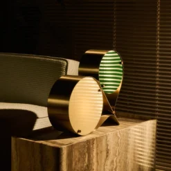 Coppia Table Lamp, ivory/clover