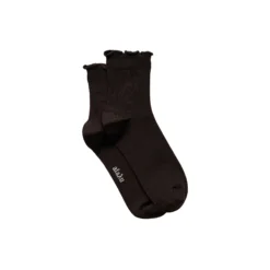 Cotton Frill Sock, chocolate