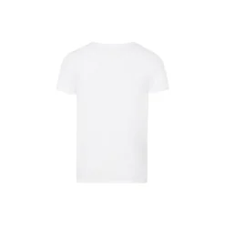 Cotton Superior SS Shirt V-Neck, white