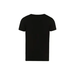 Cotton Superior SS Shirt V-Neck, black