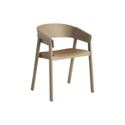 Cover Armchair, refine leather cognac/oak