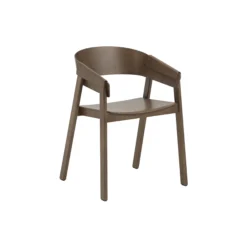 Cover Armchair, stained dark brown