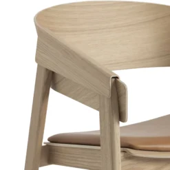 Cover Lounge Chair, refine leather cognac/oak