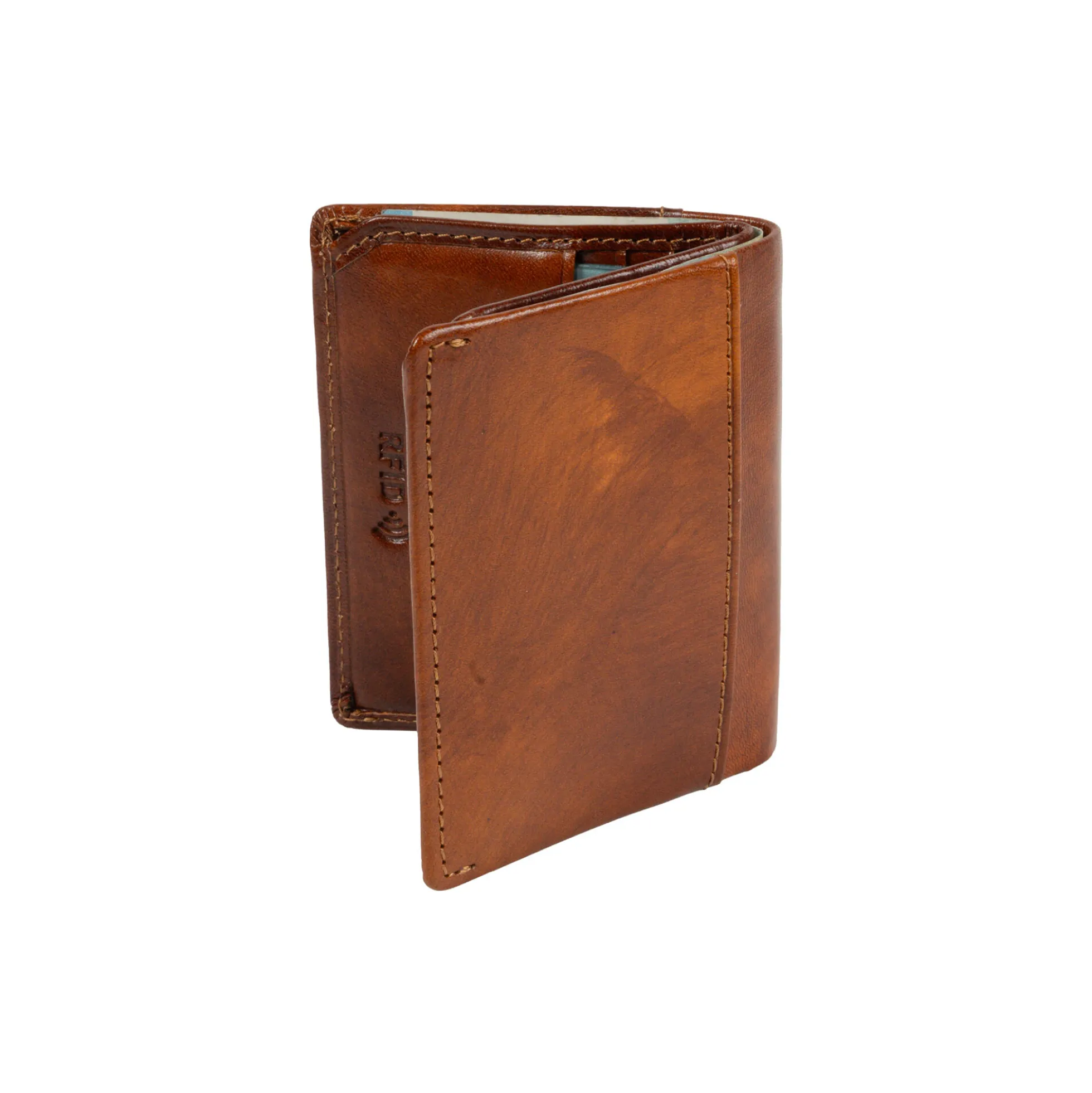 Creditcard Wallet, cognac