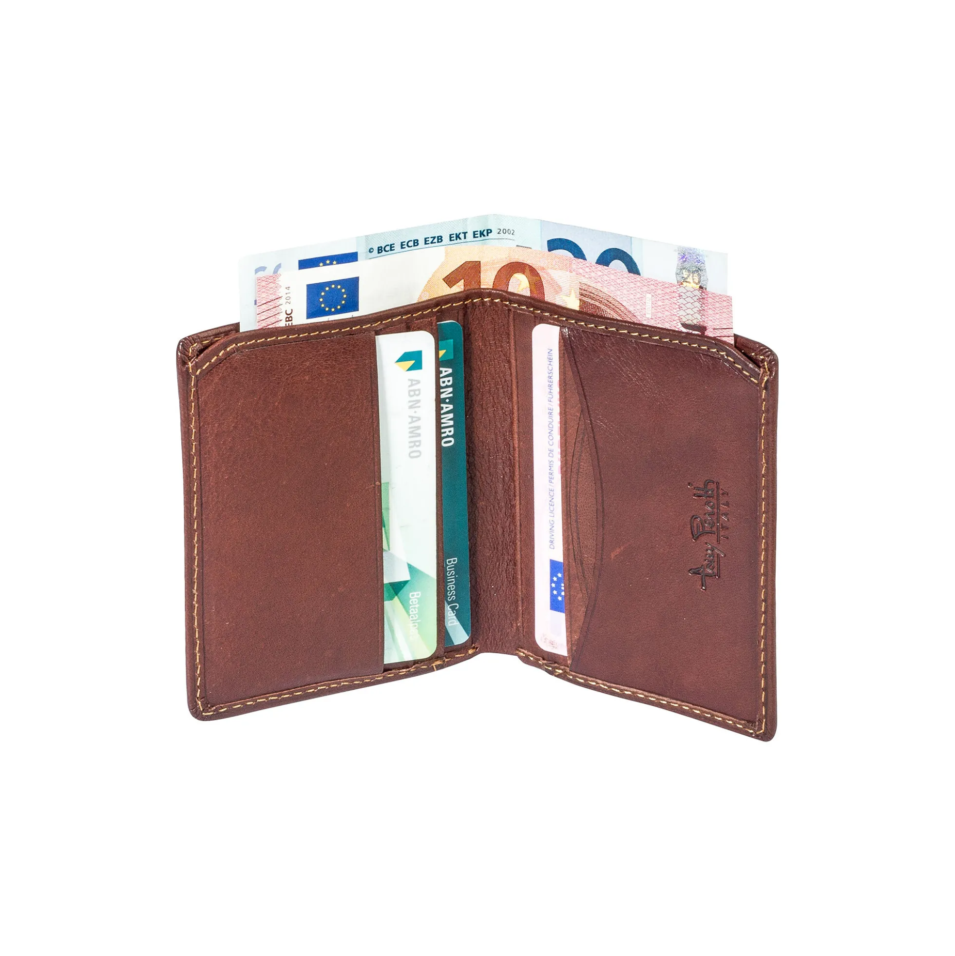 Creditcard Wallet Fold, dark brown