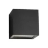 CUBE Down væglampe, sort