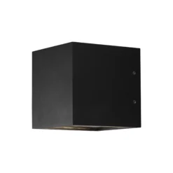 CUBE XL Down væglampe, sort
