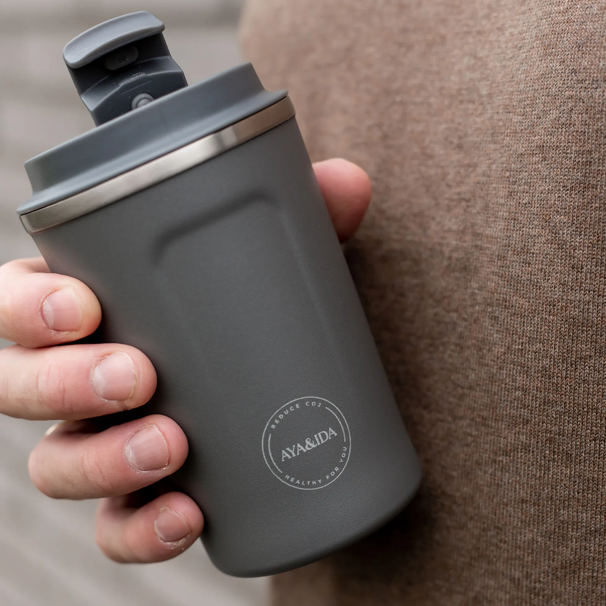 CUP2GO, dark grey