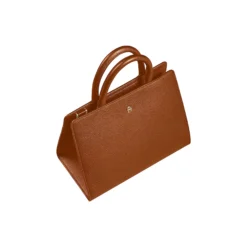 Cybill Cestino Handbag M, cognac brown