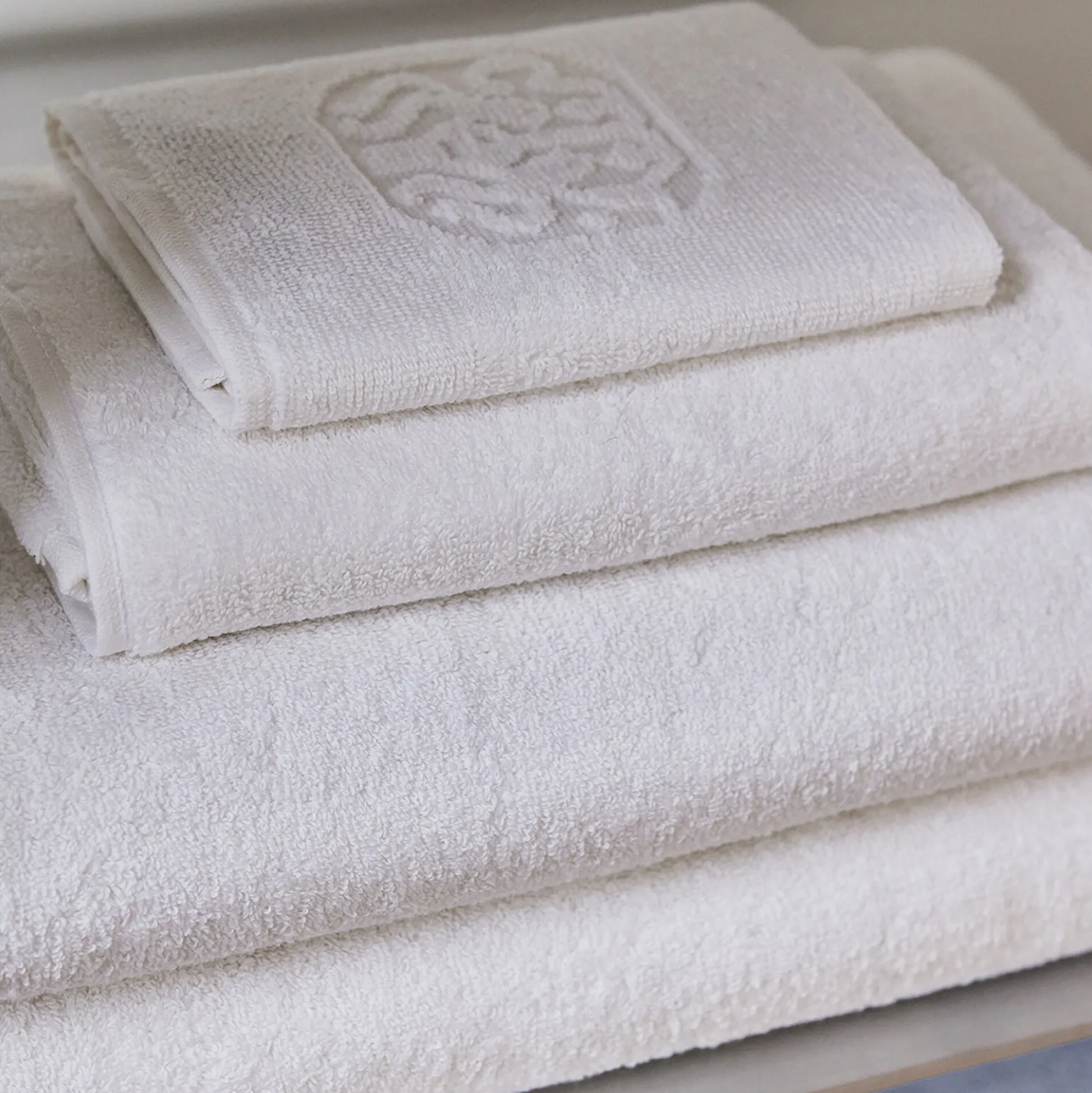 DAMASK TERRY håndklæde, white