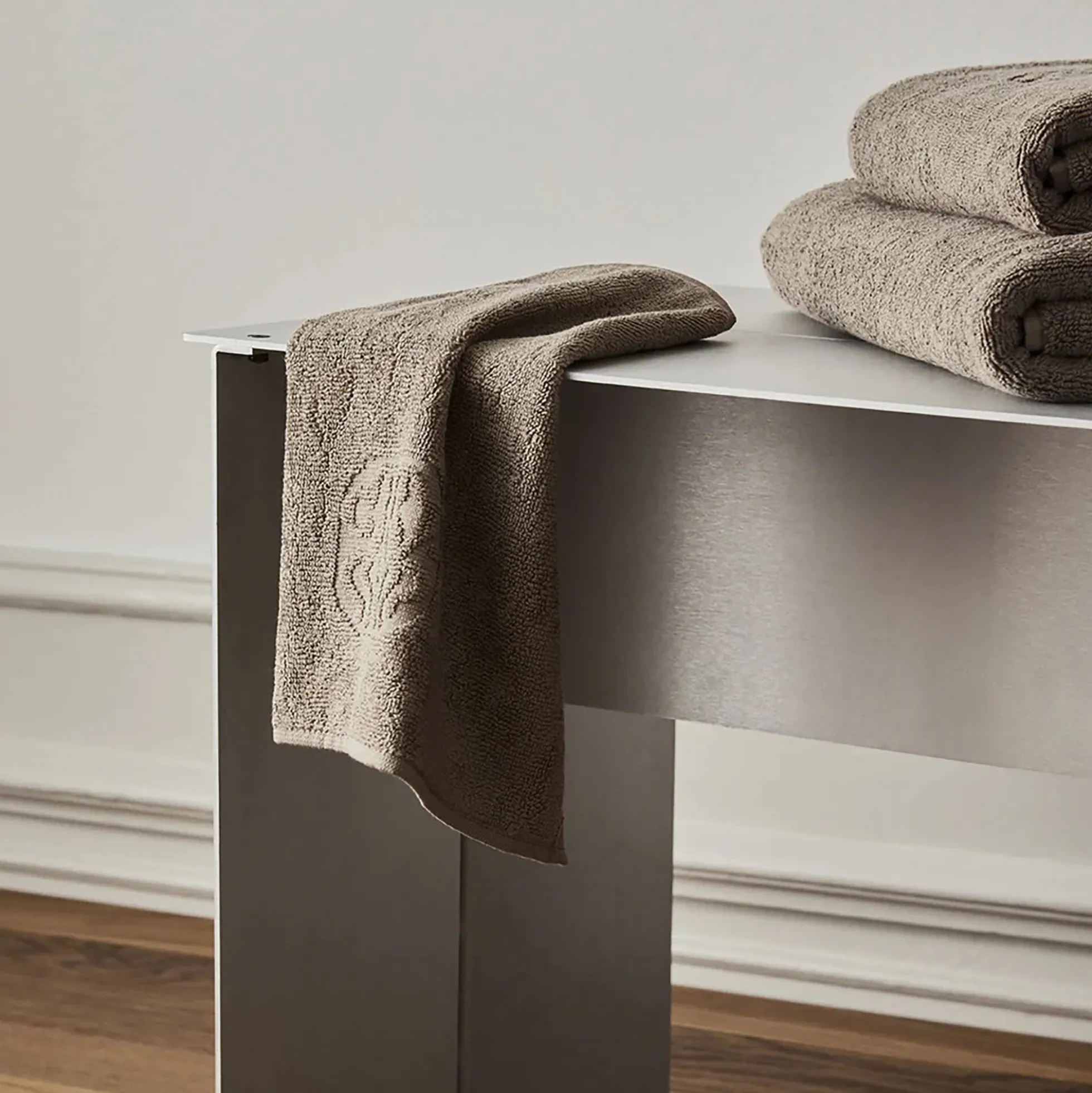 DAMASK TERRY vaskeklud, walnut