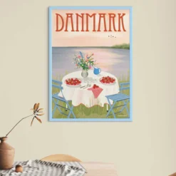 DANMARK Jordbær plakat