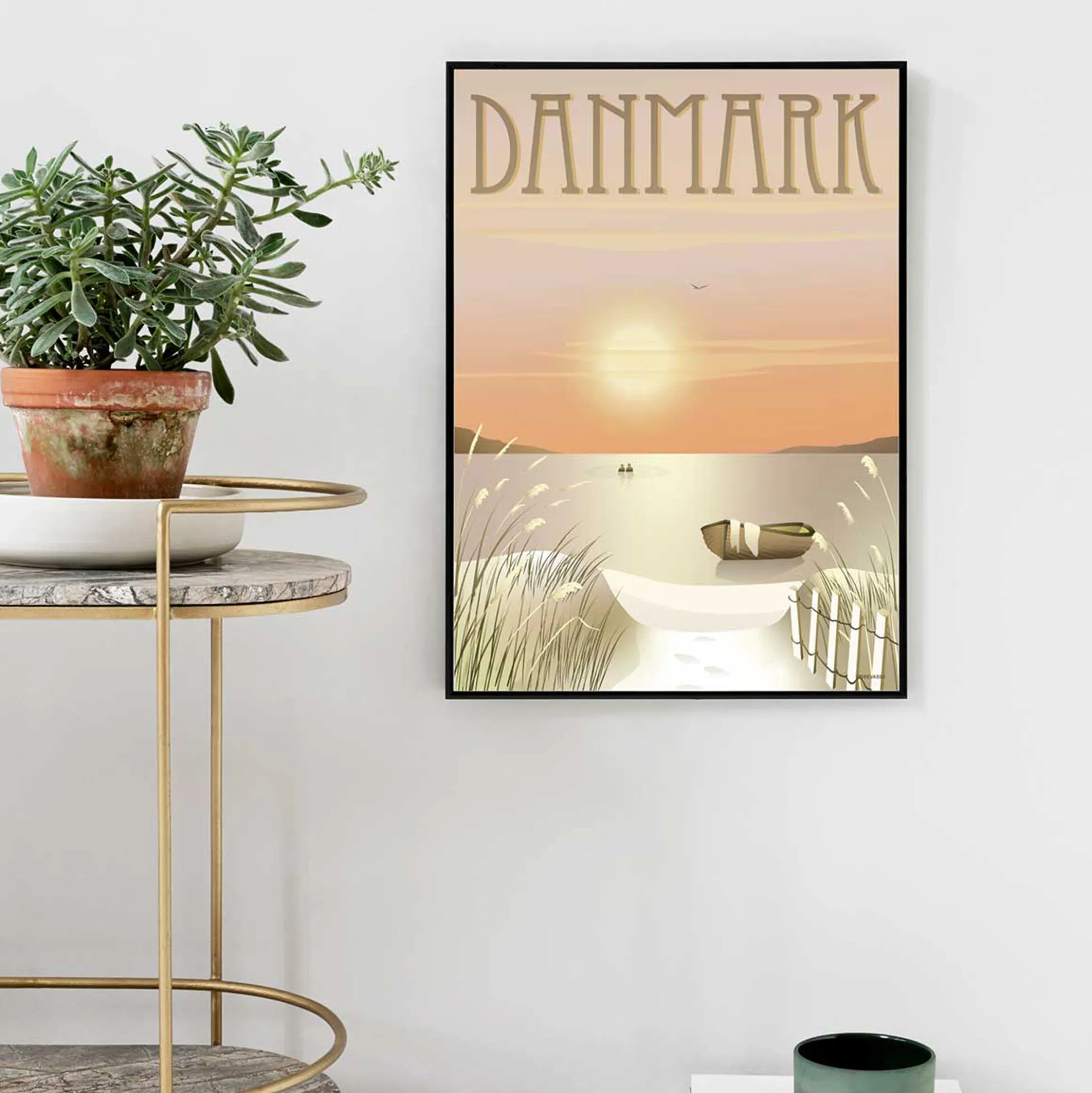 DANMARK klitterne plakat