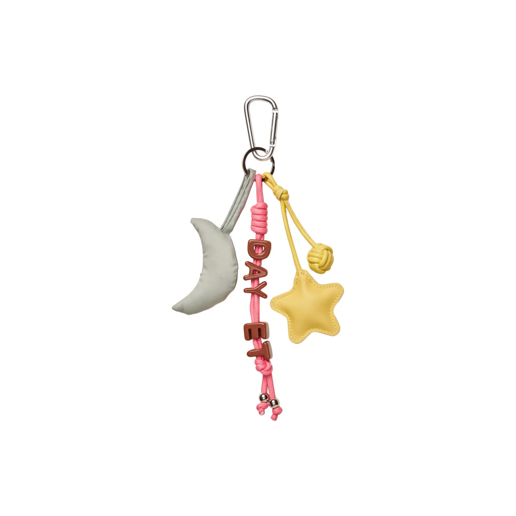 Day Moon and Star Charm, coffee bean