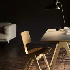 Daystak RD2 Table, honey stained beech/verde comodoro 0750