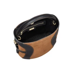 Deborah Suede Hobo Bag S, oat beige