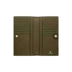 Delia Bill and card case, dark olive