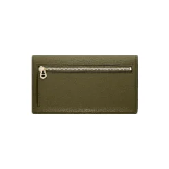 Delia Bill and card case, dark olive