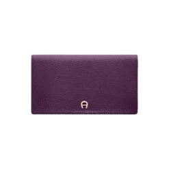 Delia bill and card case, plum