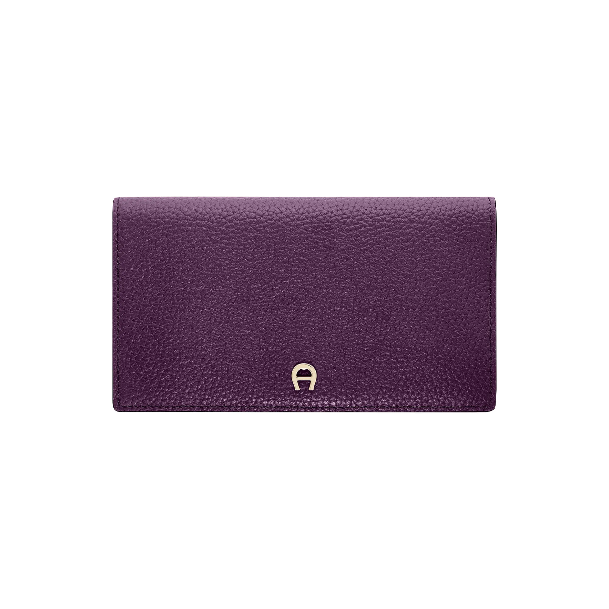 Delia bill and card case, plum