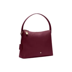 Delia Hobo Bag L, burgundy