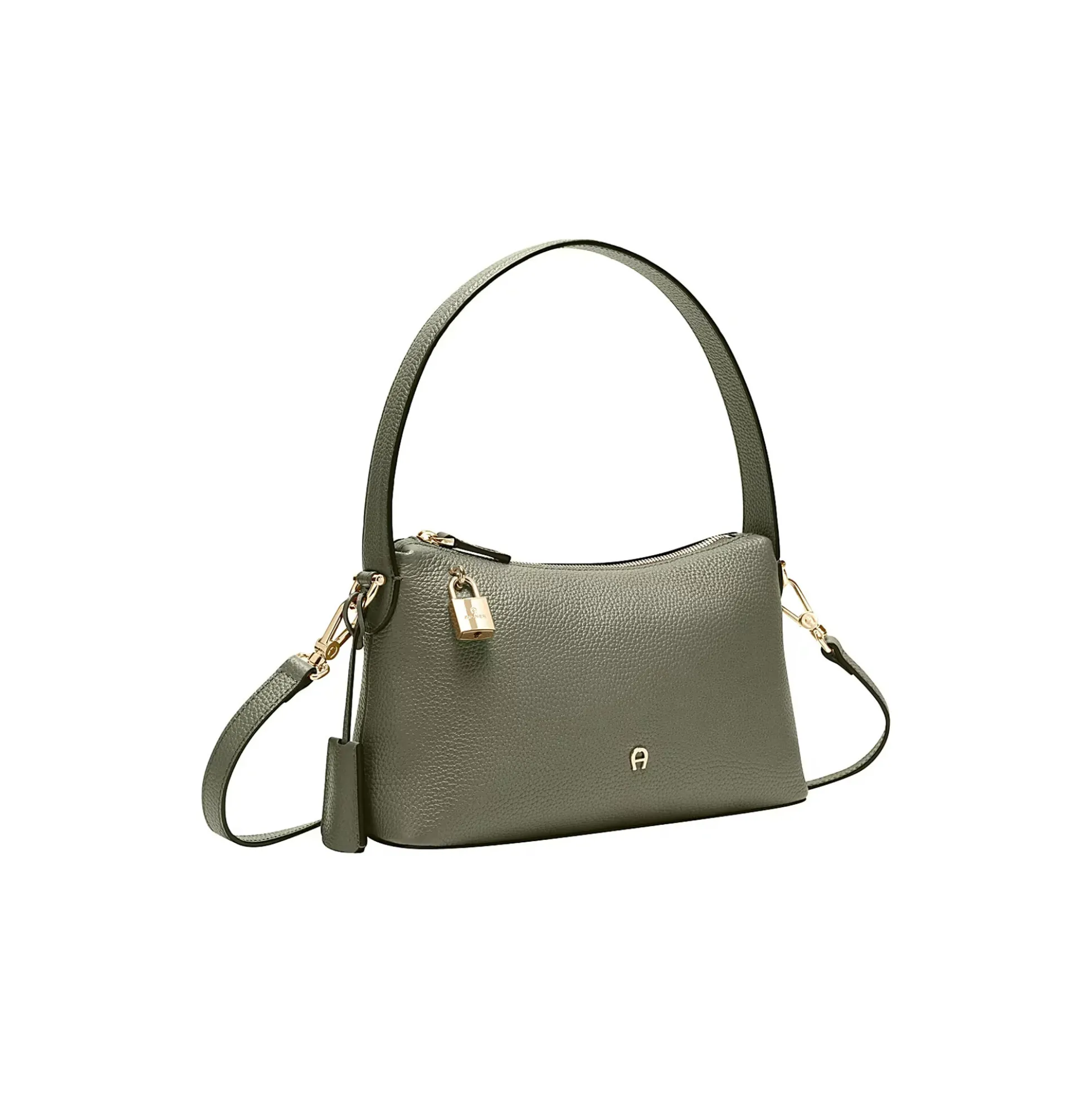 Delia Hobo Bag S, moss green
