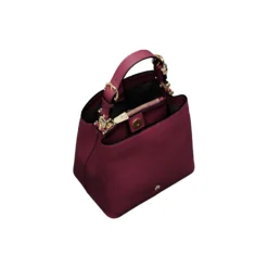 Delia S Hobo Bag, burgundy