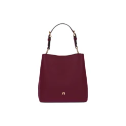 Delia S Hobo Bag, burgundy