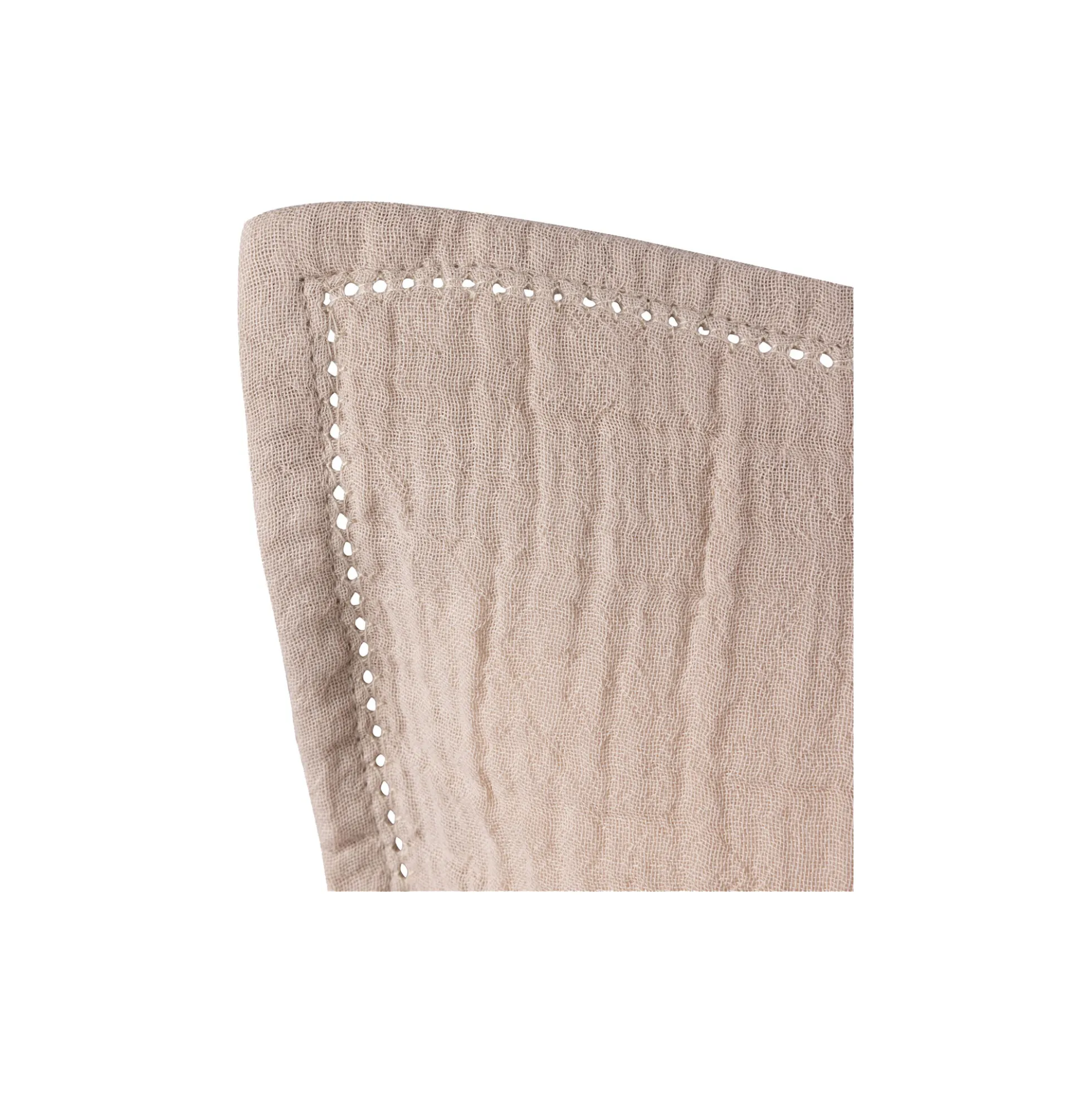 2-delt musselin babysengetøj, seabreeze beige