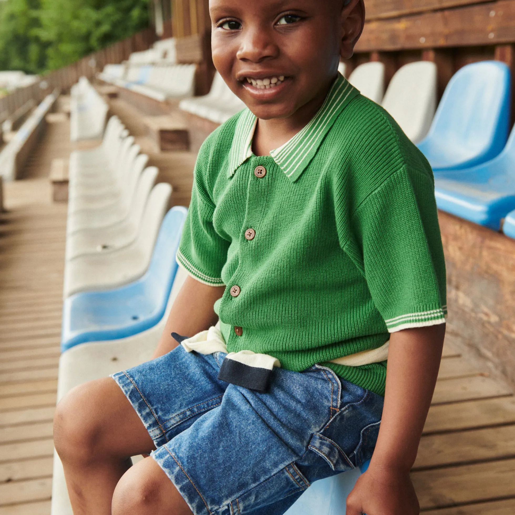 Denim Cargo Shorts