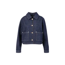Denim jacket, dark blue denim