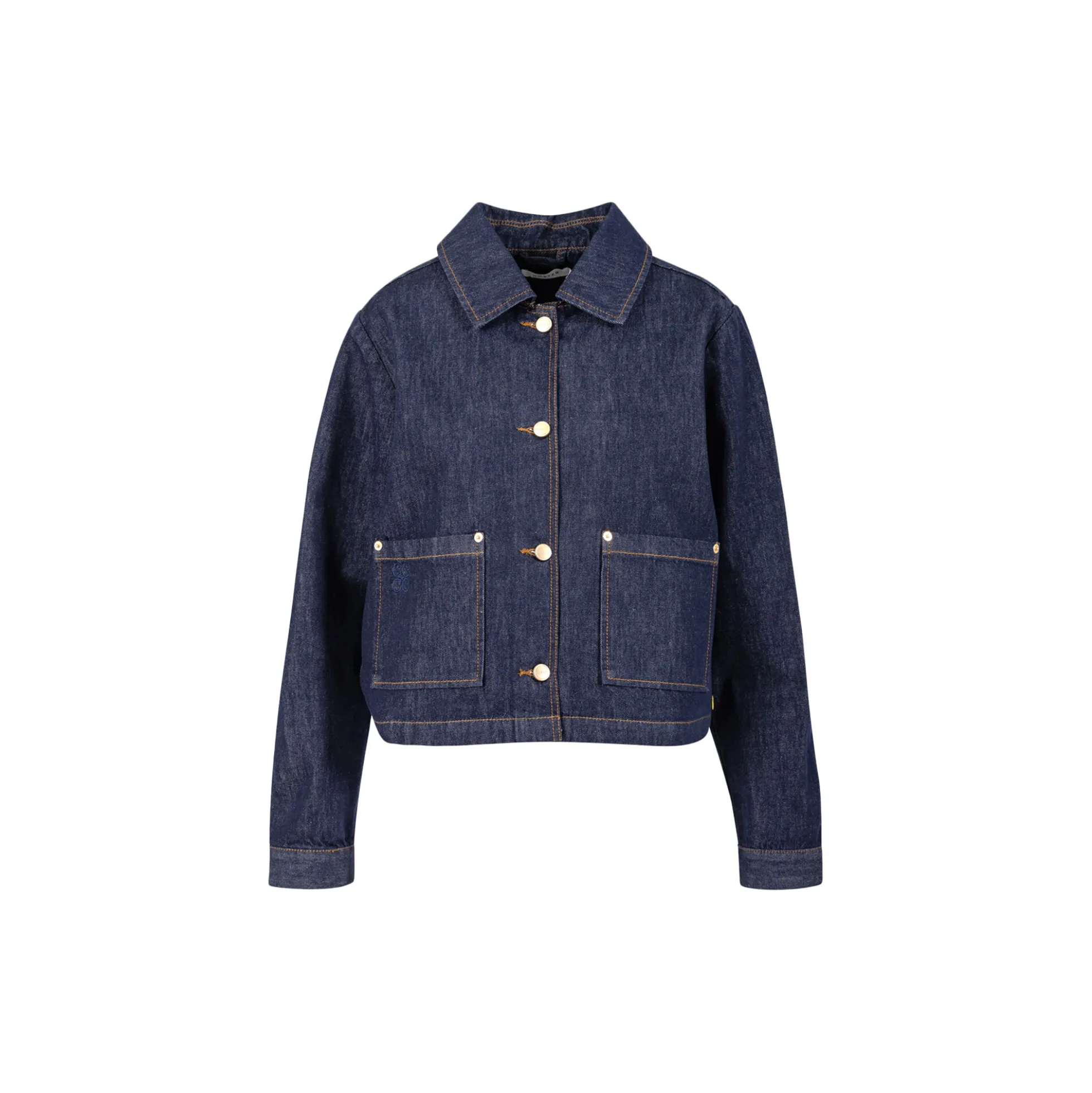 Denim jacket, dark blue denim