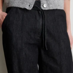 Dera Denim Cargo Trousers, black