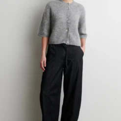 Dera Denim Cargo Trousers, black