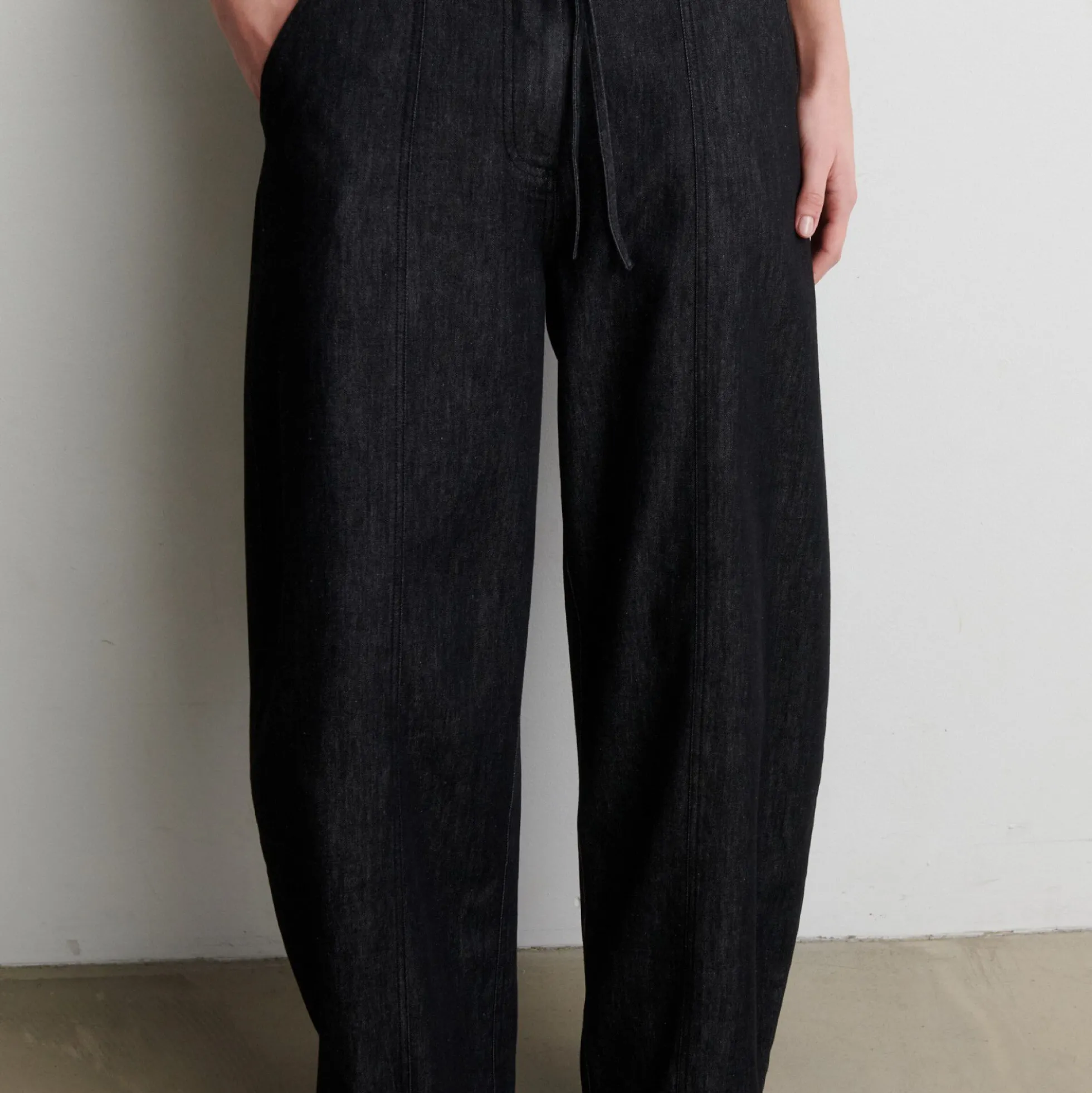 Dera Denim Cargo Trousers, black