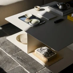 Develius Coffee Table EV3, ivory