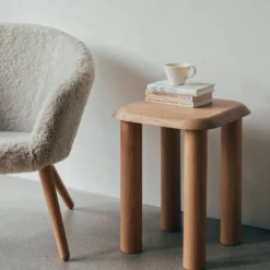 Ditzel loungestol, Moonlight/oiled oak