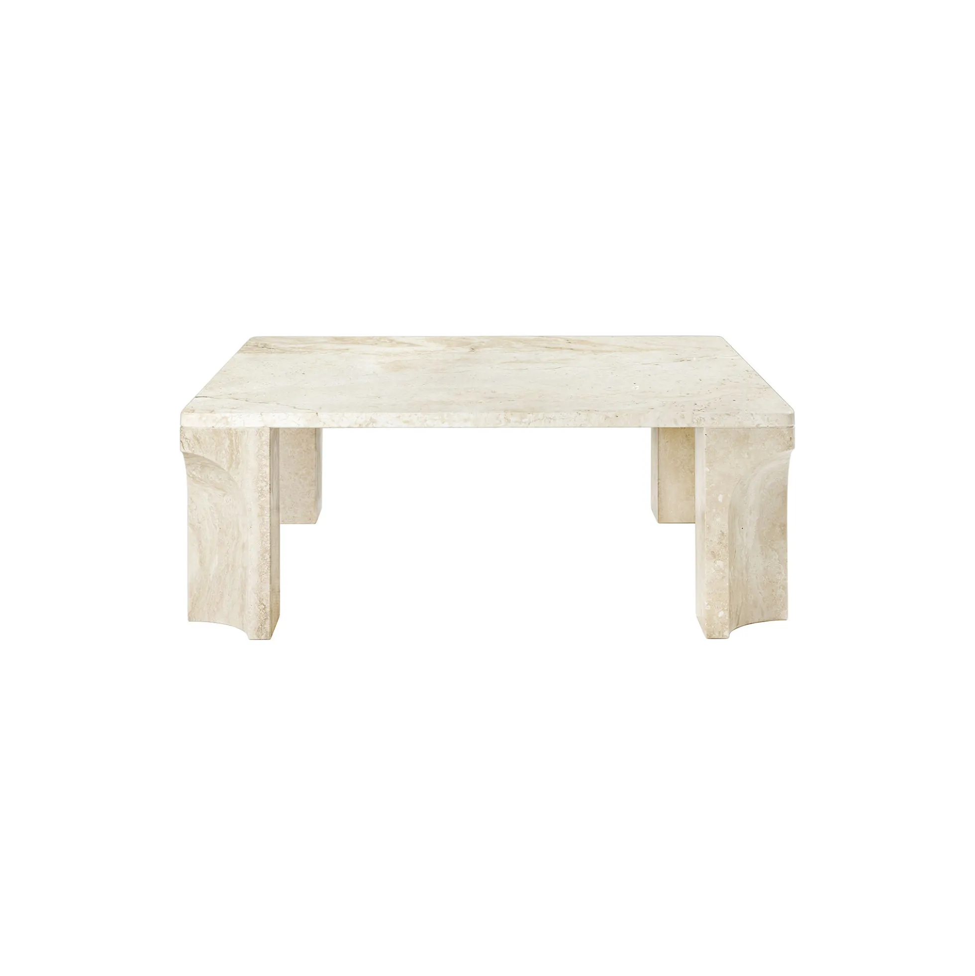 Doric Square Coffee Table, neutral white