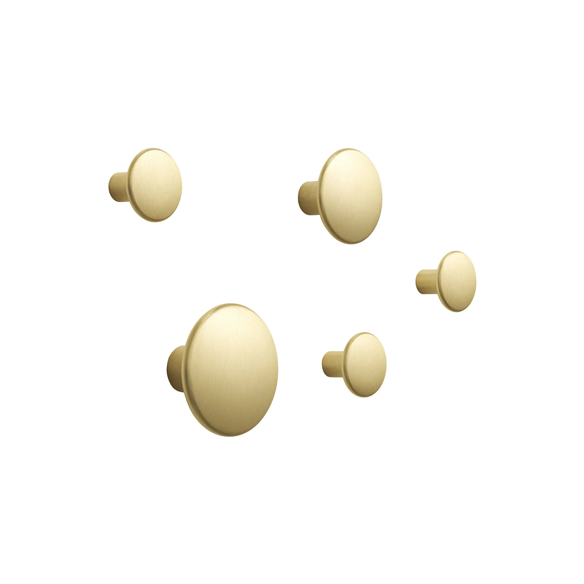 Dots Metal 5 pcs., brass